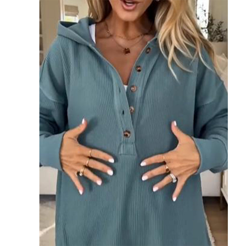 Women's Long Sleeve Casual Hoodie Top ๐ A Cosy Throw-On for Chilly Mornings & Laid-Back Days โจ