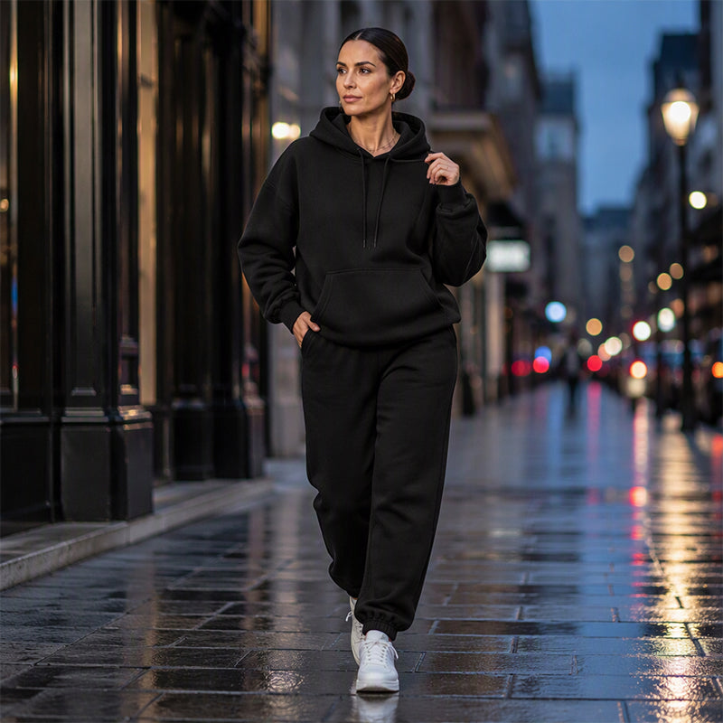 ⏰ Seasonal changeover sale: 50% off – quality at half the price! ✨Women's Cozy Hoodie & Jogger Pants 2-Piece Set