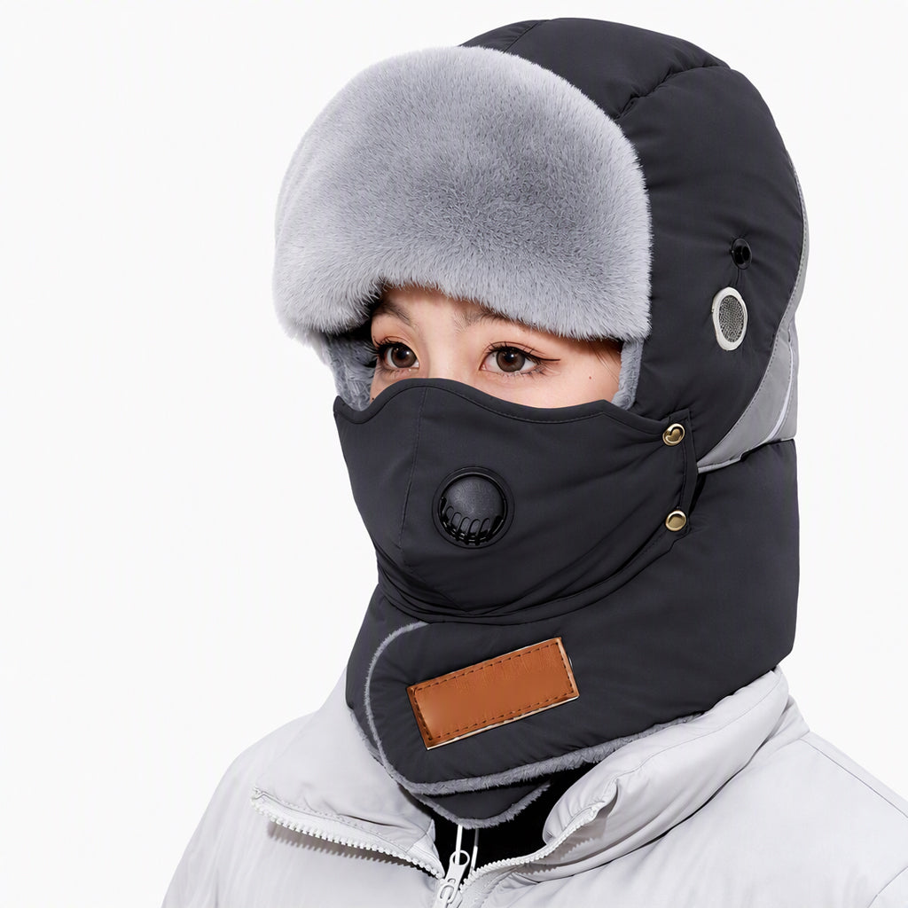 ๐Black Friday Mega Deal โ 50% off!๐ Windproof Winter Thermal Trapper Hat with Integrated Face Mask