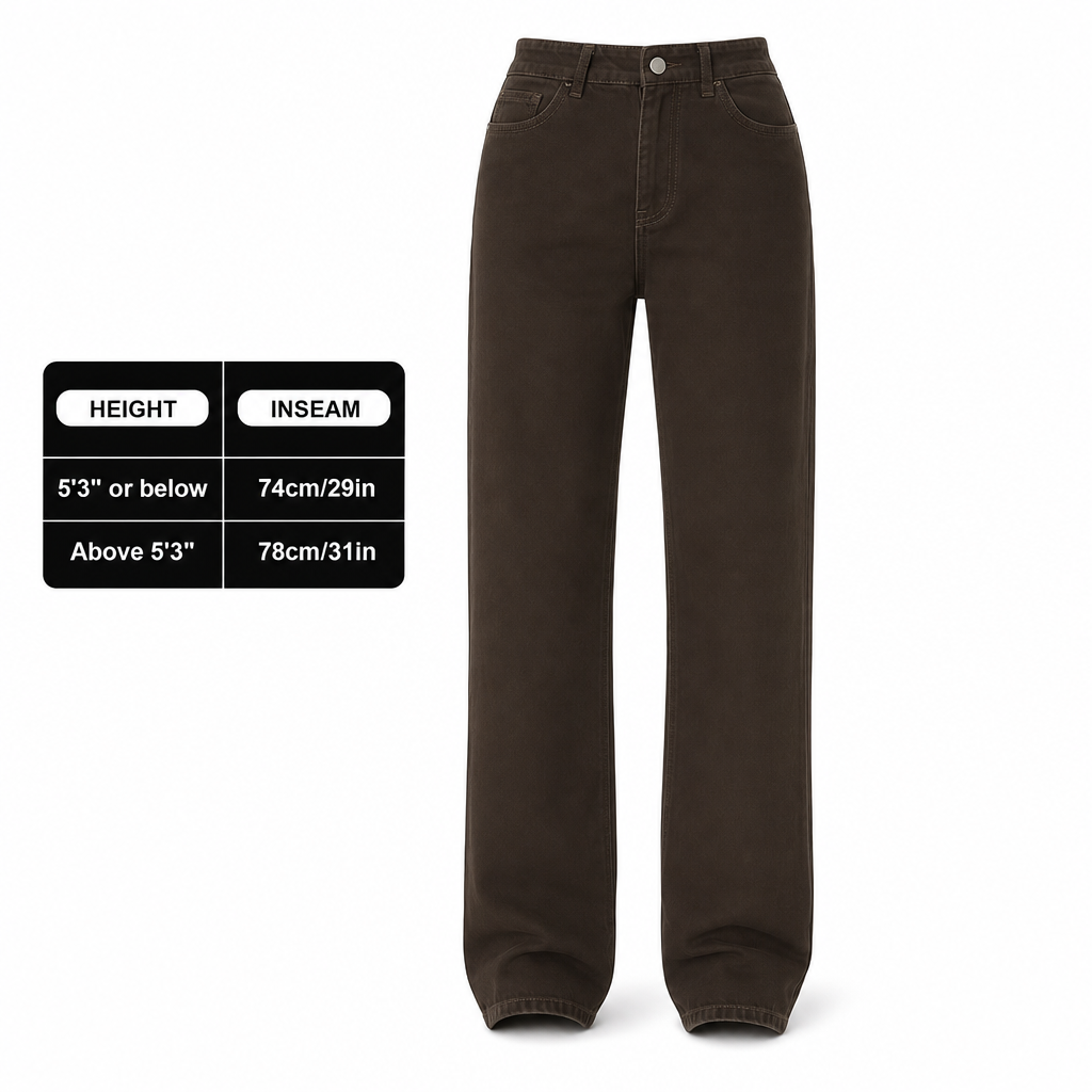 Women's Loose Fit Straight Leg Denim Jeans