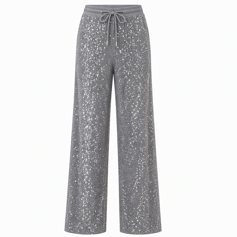 ✨Limited stock available, don’t miss out!🎉Women's Sparkling Sequin Wide-Leg Pants