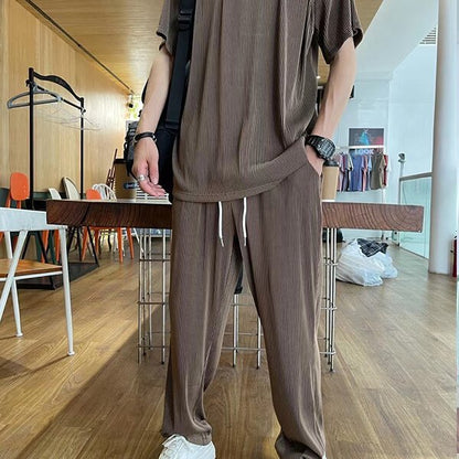 🔥Sommer Hot Sale🔥Men's Ice Silk Casual Two Piece Set - Kaufen Sie 2 Sets Versandkostenfrei