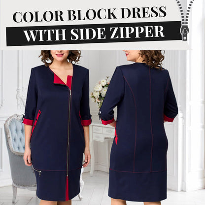 ❄️Winter Specials❄️Women Modisches High-End-Kleid mit Seitenreißverschluss