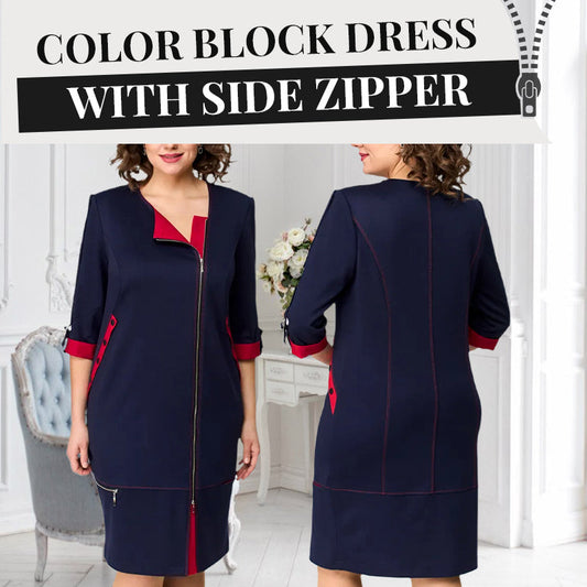 ❄️Winter Specials❄️Women Modisches High-End-Kleid mit Seitenreißverschluss