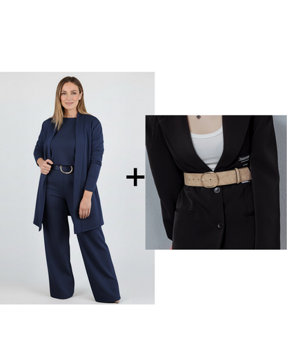 🥳2026 HOT SALE🥳💞50K+ SOLD!🍂💞 Embrace Autumn in Cozy, Polished Style. Elegant Cardigan, Top & Pants Set. 🍁👚