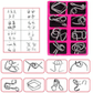 🧠Metal Puzzle Ring Eight-Piece Blue Version Brain Teasers，Developing the human brain