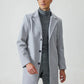 Herren einreihige einfarbige Jacke mit Schnalle