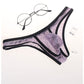 Sexy Low-Rise Comfort Bikini für Herren, transparenter ultradünner Slip aus Eisseidennetz