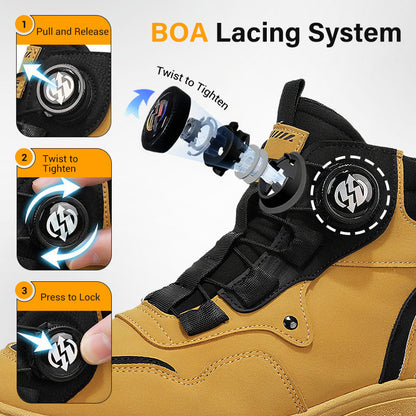 🔥Limited stock available65% OFF & Free shipping 🔥Men's Outdoor Swivel Buckle Work Shoes 🔄👞 – Waterproof 💦, Anti-slip 🚶‍♂️, Comfortable , Breathable 🌬️