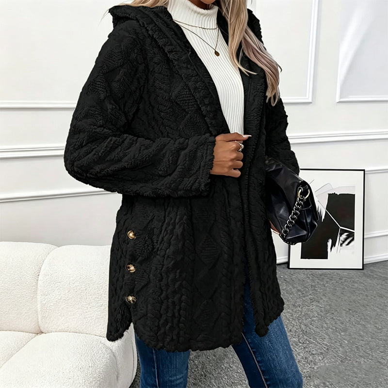 ⏳Limited-time offer: 50% off⏰Diamond-patterned women's warm hooded outerwear🎁