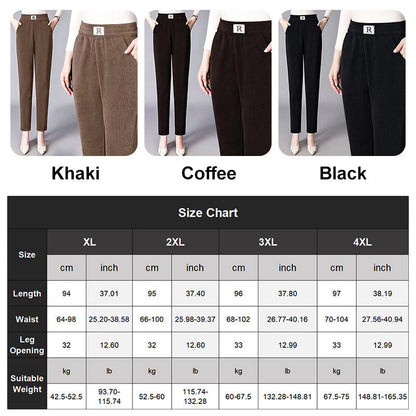 🔥50% Rabatt! 🔥New-Corduroy hohe Taille gerades Bein Plüsch Hosen für FrauenNew-Corduroy hohe Taille gerades Bein Plüsch Hosen für Frauen