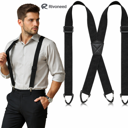 📢LAST DAY BUY 2 GET 1 FREE!⏰Men's X-Back Suspenders with Hook Clips