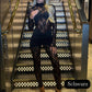 Sexy Damen-Jumpsuit mit Spitzen-Patchwork