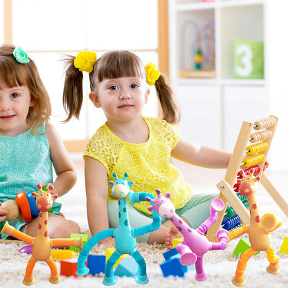 (🎁2023-Weihnachten Hot Sale🎁)🔥 49% OFF🔥Teleskopische Saugnapf Giraffe Spielzeug