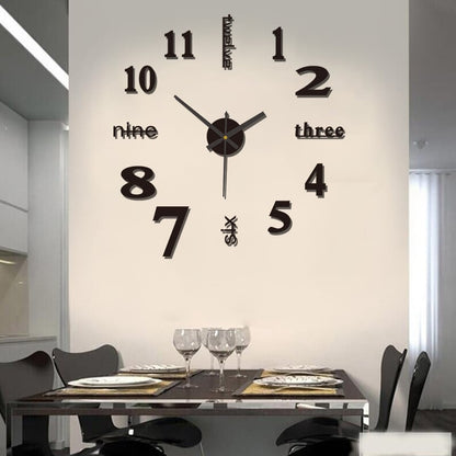 📢📢50 % OFF !! 3D Wall Decal Decorative Clock