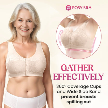 ✨Buy 1, Get 1 Free💥Comfortable, wireless shaping bra with front buttons