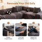 ✨Soft, non-slip plush sofa cover