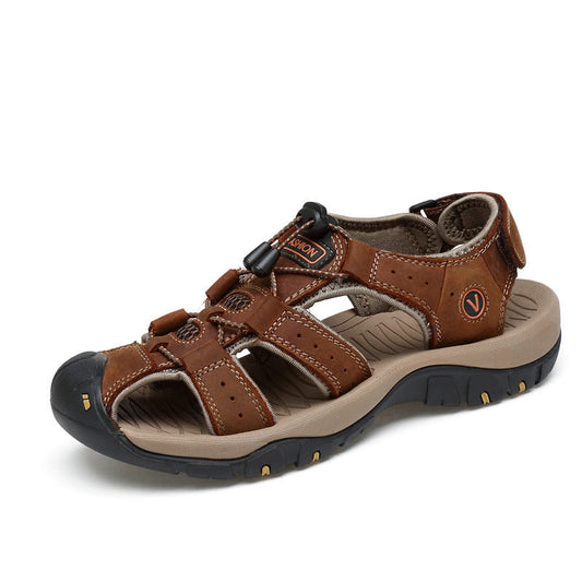 Bequeme Outdoor-Strandschuhe aus Leder