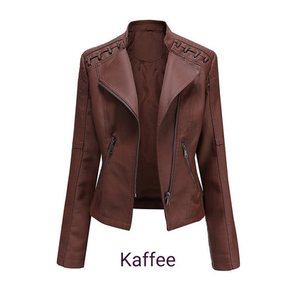 ✨Trendige Damen-PU-Lederjacke✨kostenlose Lieferung