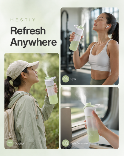 💧 50% OFF NOW! 🏃 650mL Portable Outdoor Sports Spray Bottle – Fine mist & leak-resistant – Carry handle, perfect for cooling down, plants or pets – BPA-free 💦
