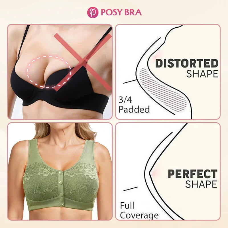 ✨Buy 1, Get 1 Free💥Comfortable, wireless shaping bra with front buttons