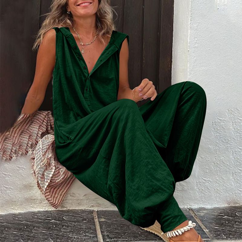 👗 2026 Sale — Over 72,000 Sold!🔥 Women's Relaxed Hooded Sleeveless Jumpsuit – Lightweight & Breathable ☀️