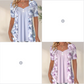 Unregelmäßiges Patchwork-Top mit Blumenmuster für Frauen