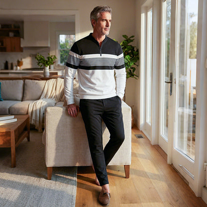 🔥🧵 Men's Graphic Print Pullover & Pants Set – Bold streetwear style. Ultimate comfort for lounging or errands👖