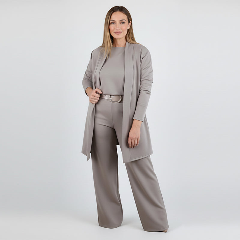 🥳2026 HOT SALE🥳💞50K+ SOLD!🍂💞 Embrace Autumn in Cozy, Polished Style. Elegant Cardigan, Top & Pants Set. 🍁👚