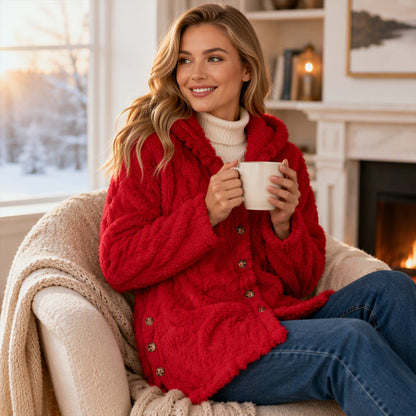 ⏳Limited-time offer: 50% off⏰Diamond-patterned women's warm hooded outerwear🎁