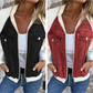 Neue modische kreative Denim-Spleißjacke für Damen