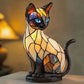 Color-Blocking Puppy Statue LED Table Lamp