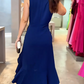 Elegantes ärmelloses Rüschenkleid mit Rundhalsausschnitt