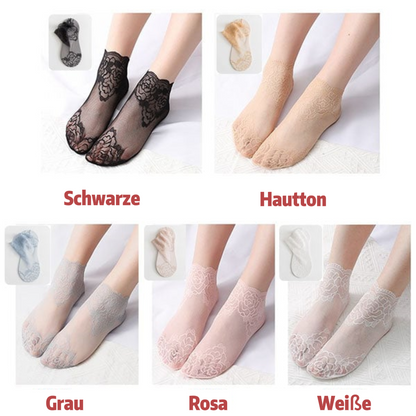 Modische Socken mit Spitze für Damen