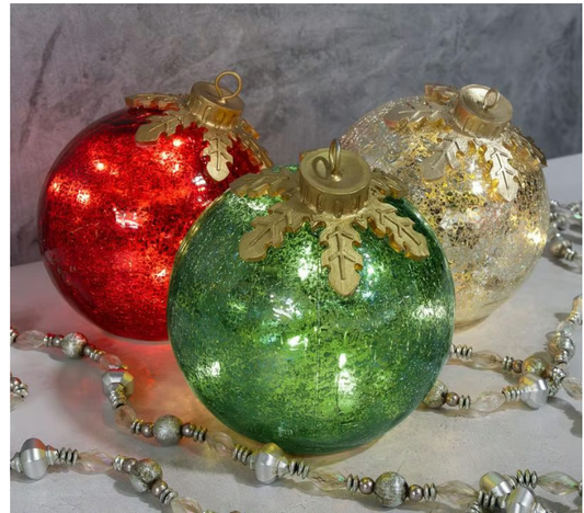 🎅Glastischplatten-Weihnachtsschmuck【3 Stück】🔔🎁
