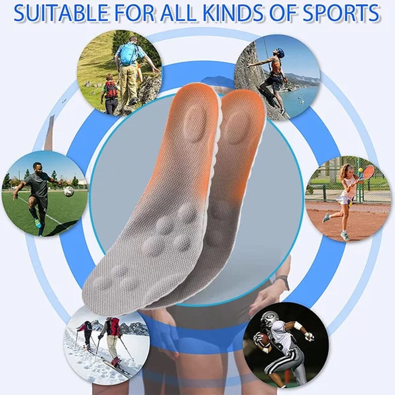 🔥4D Shoe Cloud Insoles for Men Women, Soft Memory Foam Orthotic Shoe Inserts Sports Insoles