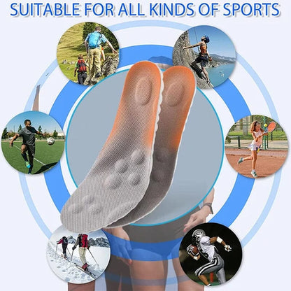 🔥4D Shoe Cloud Insoles for Men Women, Soft Memory Foam Orthotic Shoe Inserts Sports Insoles