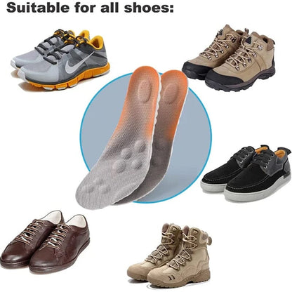 🔥4D Shoe Cloud Insoles for Men Women, Soft Memory Foam Orthotic Shoe Inserts Sports Insoles