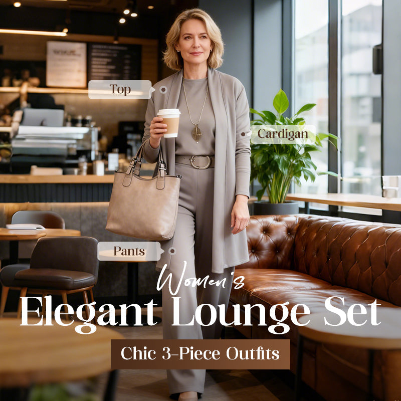 🥳2026 HOT SALE🥳💞50K+ SOLD!🍂💞 Embrace Autumn in Cozy, Polished Style. Elegant Cardigan, Top & Pants Set. 🍁👚