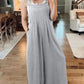 💝Ärmelloser Jumpsuit für Damen mit weitem Bein und Taschen