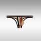 Sexy Low-Rise Comfort Bikini für Herren, transparenter ultradünner Slip aus Eisseidennetz