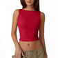 Sexy ärmelloses Crop-Top für Damen