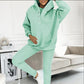 2025 Damen-Sport-Freizeit-Sweatshirt mit Kapuze + schmaler Weste + Hose, 3er-Set