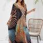 Langes Strandkleid mit Print