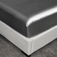Seidiges, kühles Spannbettlaken aus synthetischem Satin