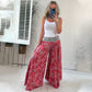 🌸Hose mit elastischem Bund und ethnischem Muster