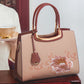 Elegante Handtasche mit Pfingstrosenstickerei für Frauen