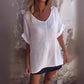 💫49% Rabatt👚 Übergroßes T-Shirt mit V-Ausschnitt für Frauen 📦Zwei Stück kostenloser Versand