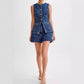 💕Zweiteiliges lässiges Denim-Oberteil für Damen