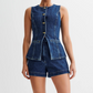 💕Zweiteiliges lässiges Denim-Oberteil für Damen